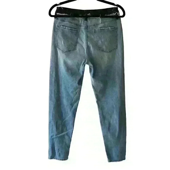 Vervet Women's Ankle Skinny Fit Distressed Denim Jeans Size 28 Blue - Picture 4 of 12